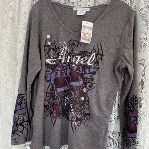 Daniel Benjamin Pullover Thermal Grey Heather Top